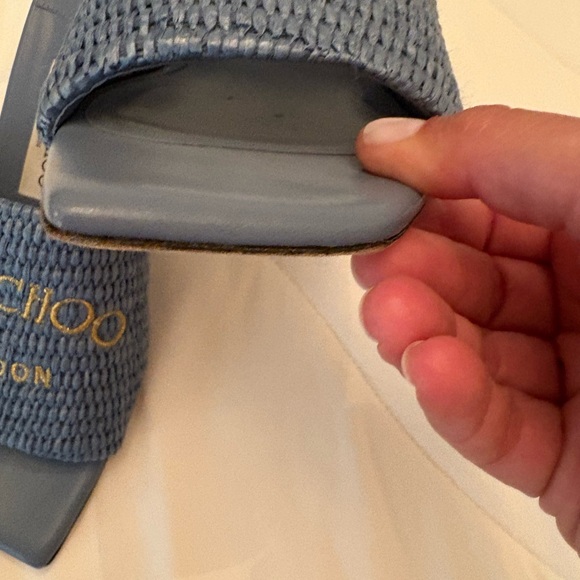 Jimmy Choo Themis Raffia Sandals - Picture 5 of 6